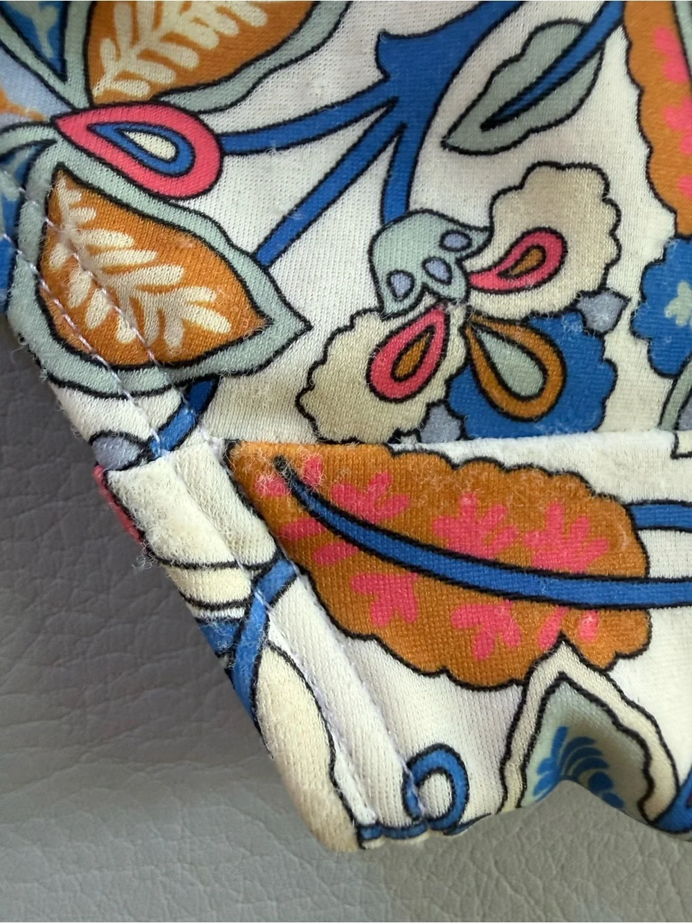 Boden Kefalonia Halterneck Swimsuit Coral Paisley Vine Women Sz 14 Long 14L US